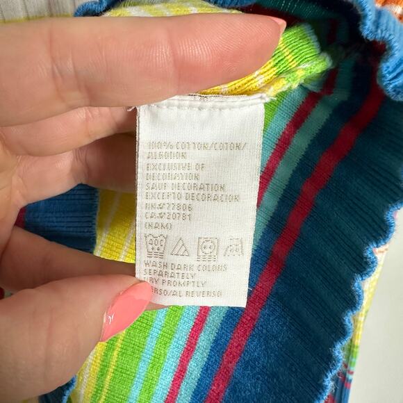 Tommy Hilfiger Women's V-Neck Rainbow Striped Long Sleeve Pullover Sweater Sz M‎ - Picture 3 of 6